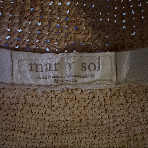 Mar Y Sol Tori Sun Hat Sunflower Yellow Leather Detail Made in Madagascar 🇲🇬 - Picture 11 of 11